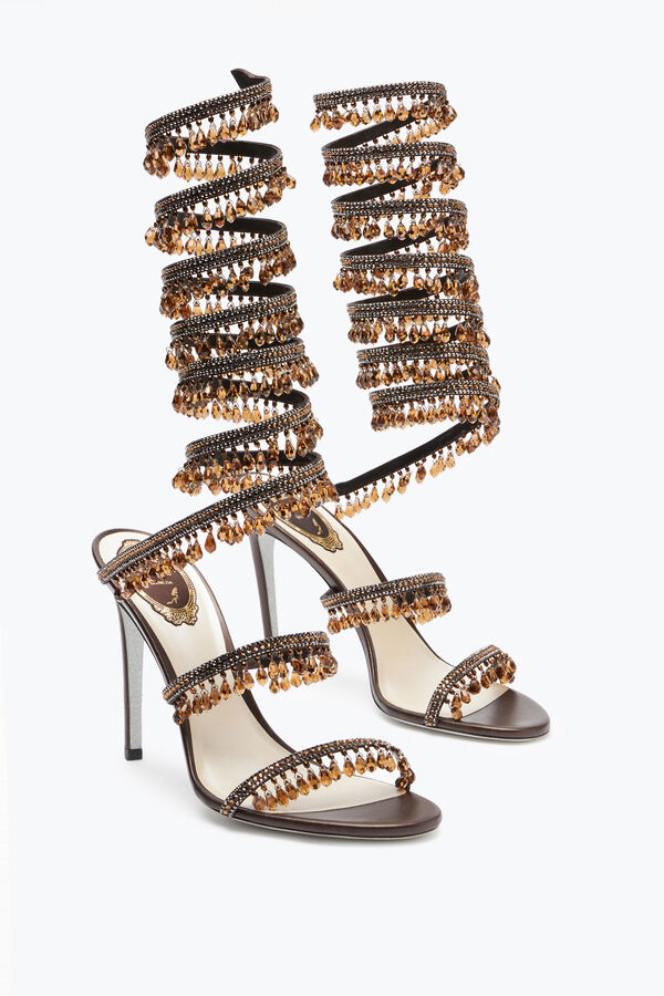 jeweled super kronleuchter bronze sandale 105 rene caovilla