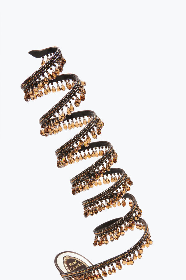 jeweled super kronleuchter bronze sandale 105 rene caovilla