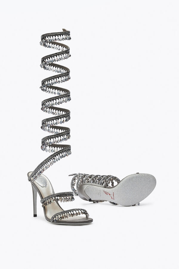 jeweled super kronleuchter anthrazit sandal 105 rene caovilla