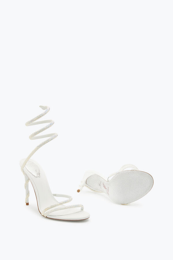 jeweled margot swarovski weiße sandale jewel rene caovilla