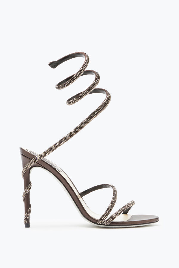 jeweled margot crystal brown sandal 105 rene caovilla