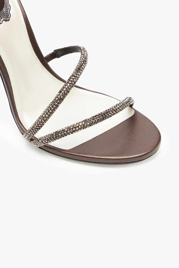 jeweled margot crystal brown sandal 105 rene caovilla