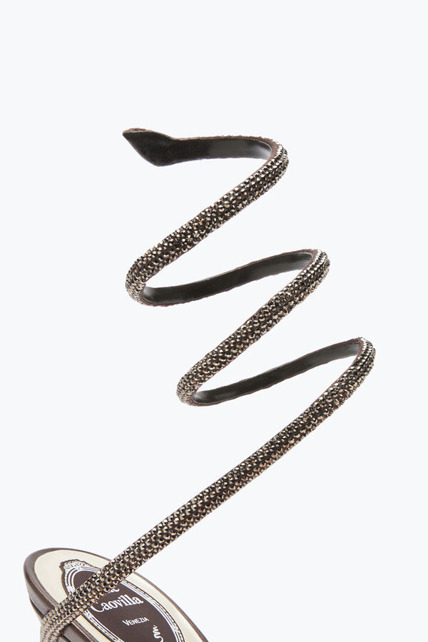 jeweled margot crystal brown sandal 105 rene caovilla