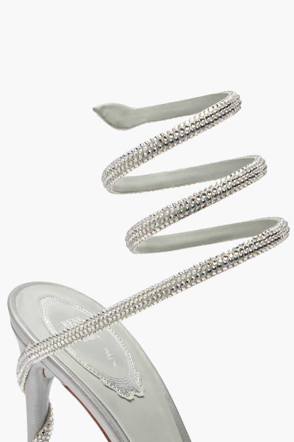 jeweled margot silber plattform sandalen 120 rene caovilla