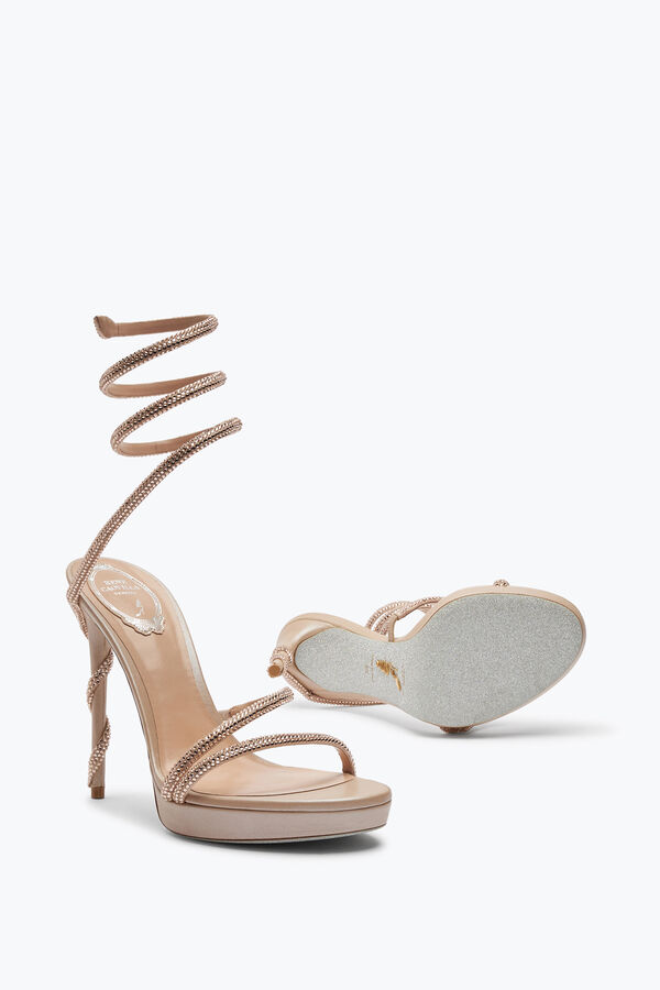 jeweled margot crystal eierschale-plattform sandale 120 rene caovilla