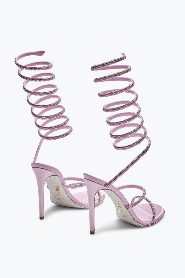jeweled super cleo lilac sandal 105 rene caovilla