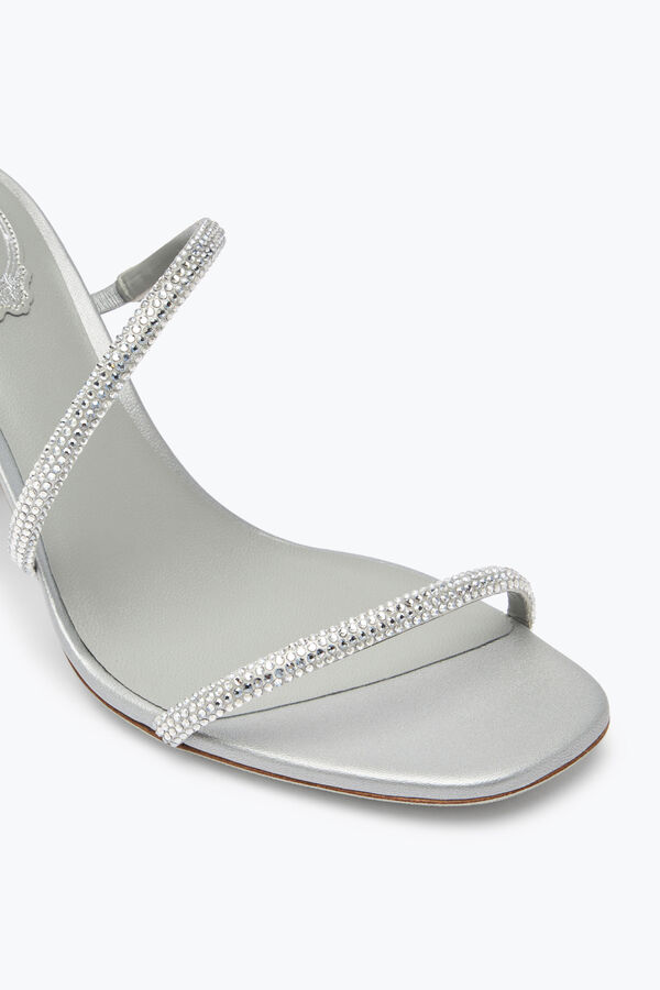 jeweled cleo crystal grau sandale 80 rene caovilla