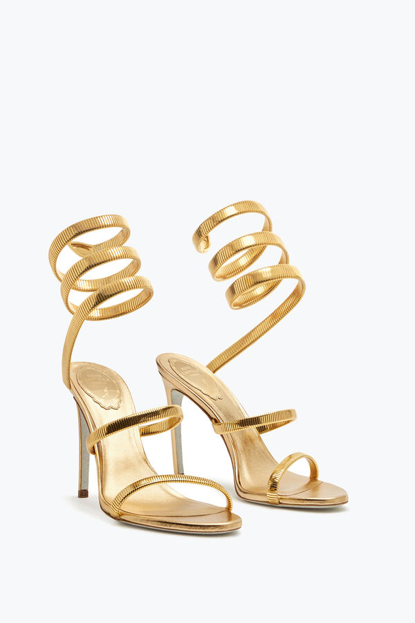 jeweled wacholder-metall-gold sandal 105 rene caovilla