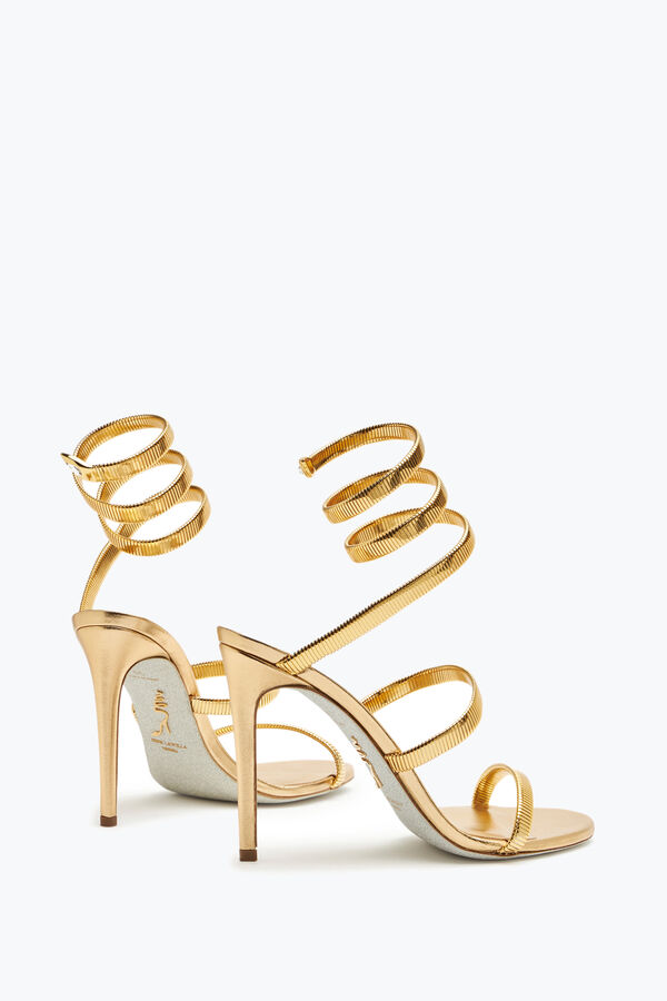 jeweled wacholder-metall-gold sandal 105 rene caovilla