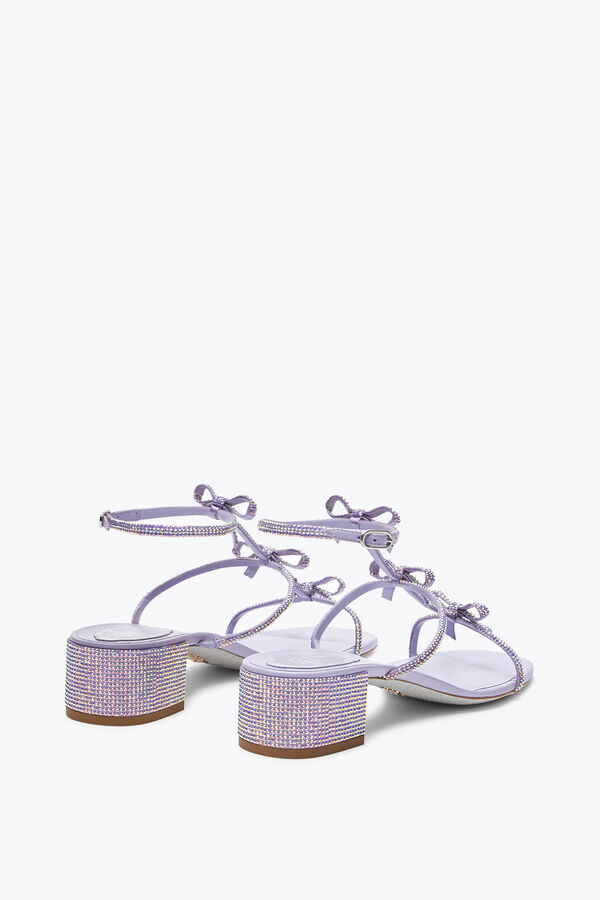 jeweled caterina flieder sandale mit kristallen 35 rene caovilla