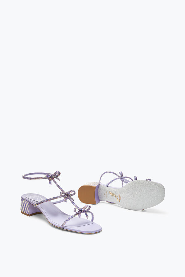 jeweled caterina flieder sandale mit kristallen 35 rene caovilla