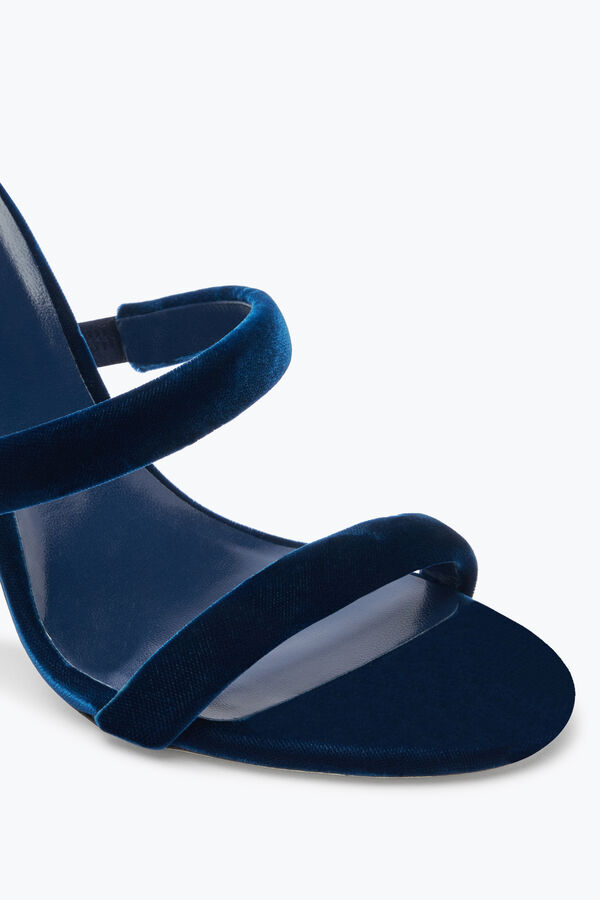 jeweled cleo navy velvet sandal 105 rene caovilla