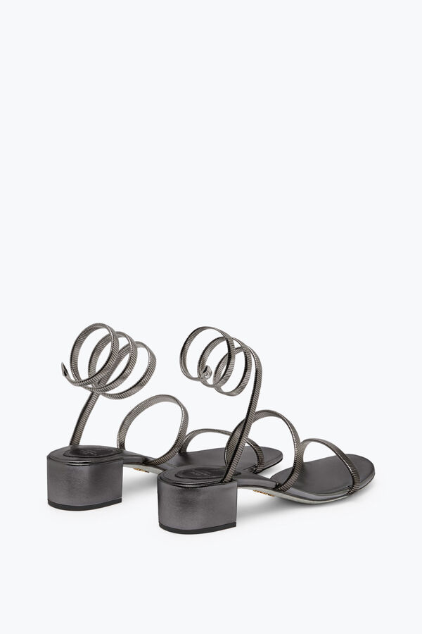 jeweled juniper gunmetal sandale 40 rene caovilla