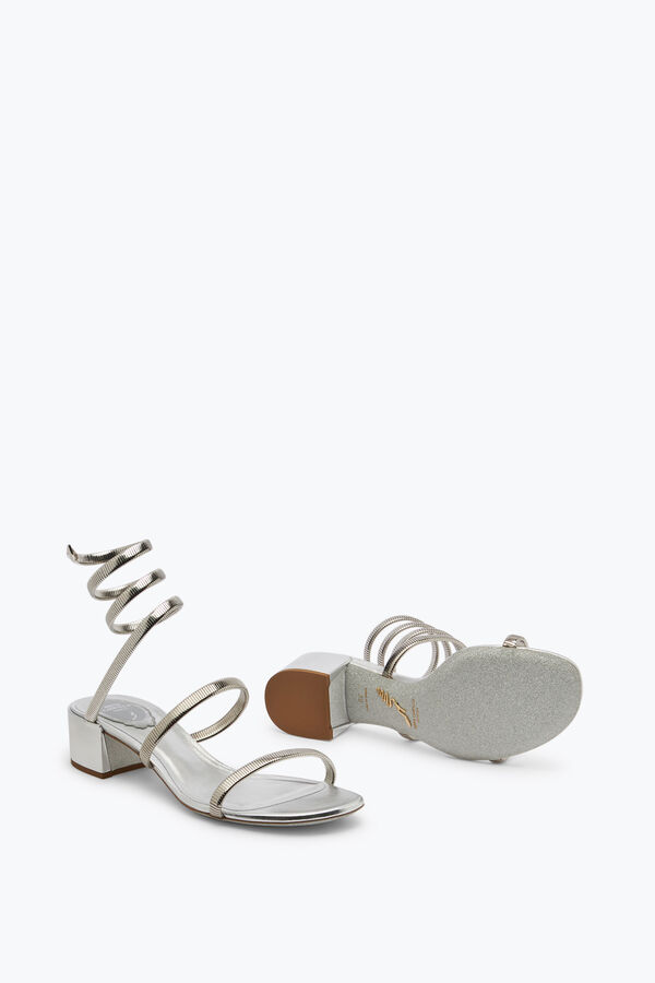 jeweled juniper silber sandale 40 rene caovilla