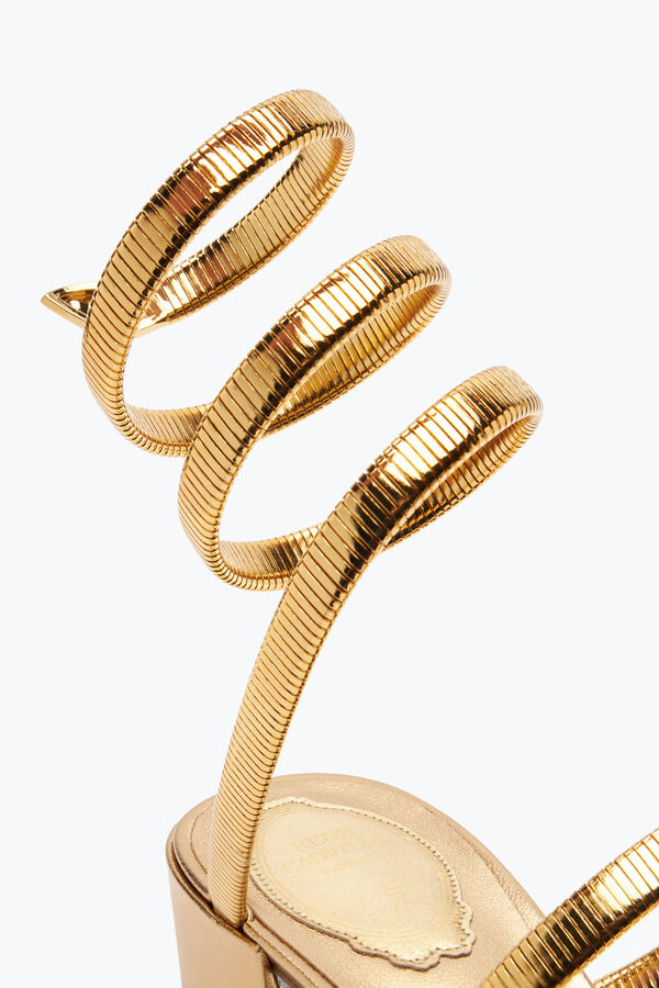 jeweled juniper metallic gold sandale 40 rene caovilla