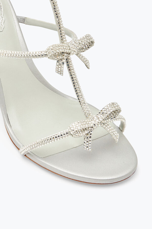 jeweled caterina silber sandale mit kristallen 80 rene caovilla