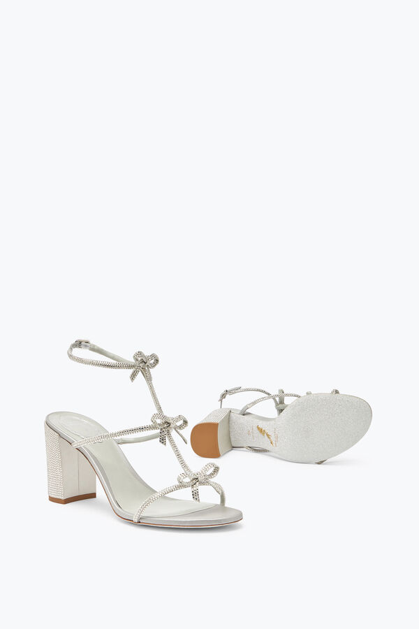 jeweled caterina silber sandale mit kristallen 80 rene caovilla