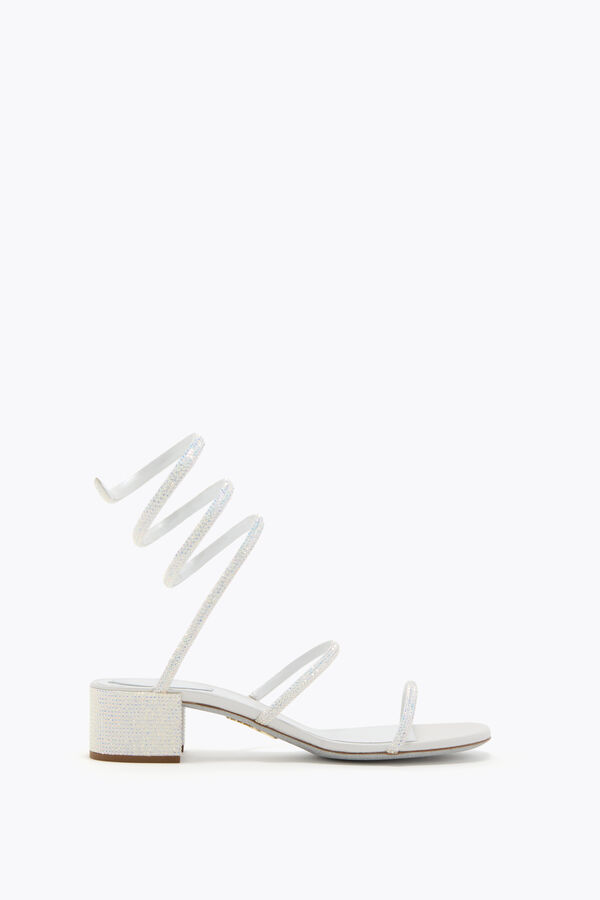 jeweled cleo weiß sandale 40 rene caovilla