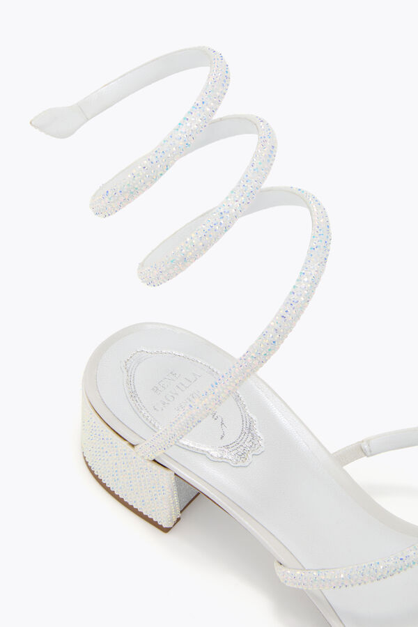 jeweled cleo weiß sandale 40 rene caovilla