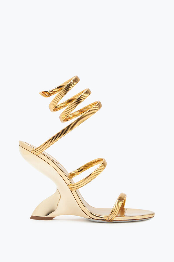 jeweled symphony gespiegelt gold sandal 105 rene caovilla