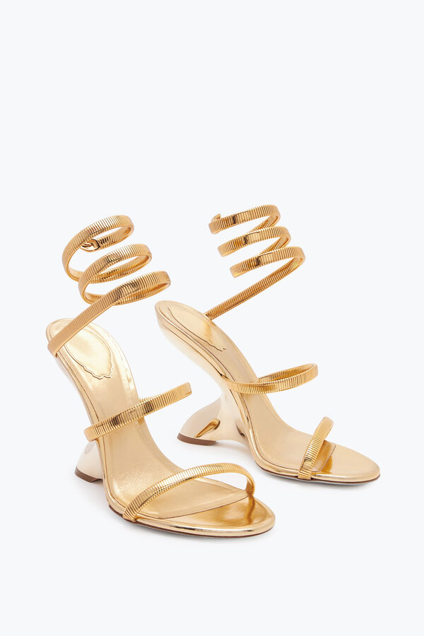 jeweled symphony gespiegelt gold sandal 105 rene caovilla