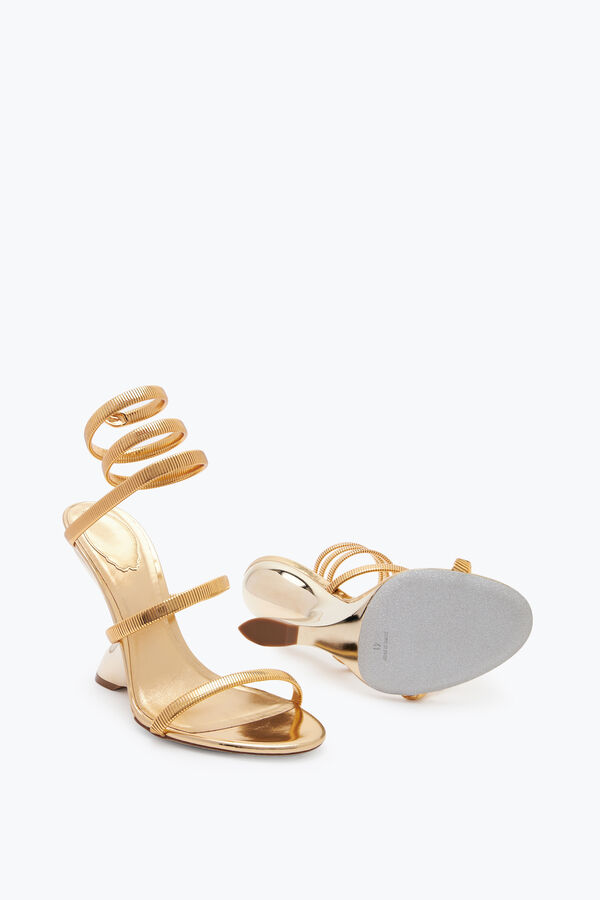 jeweled symphony gespiegelt gold sandal 105 rene caovilla