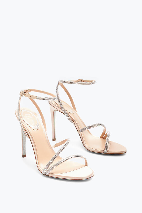 jeweled irina nude-sandalen mit kristallen 105 rene caovilla