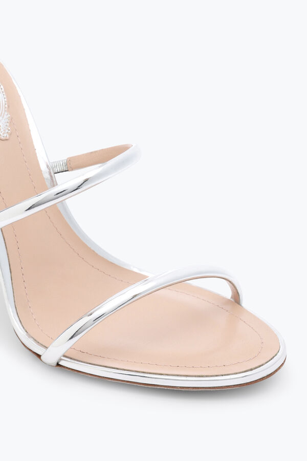 jeweled cleo silber metallic sandal 105 rene caovilla