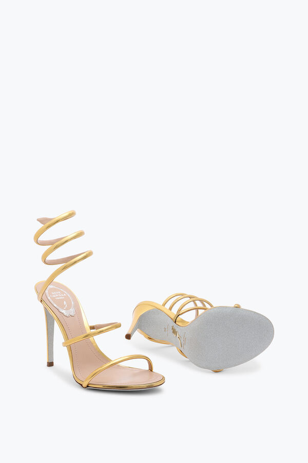 jeweled cleo metallic gold sandal 105 rene caovilla