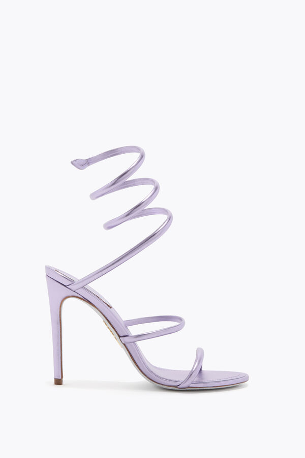 jeweled cleo metallic lila sandale 105 rene caovilla