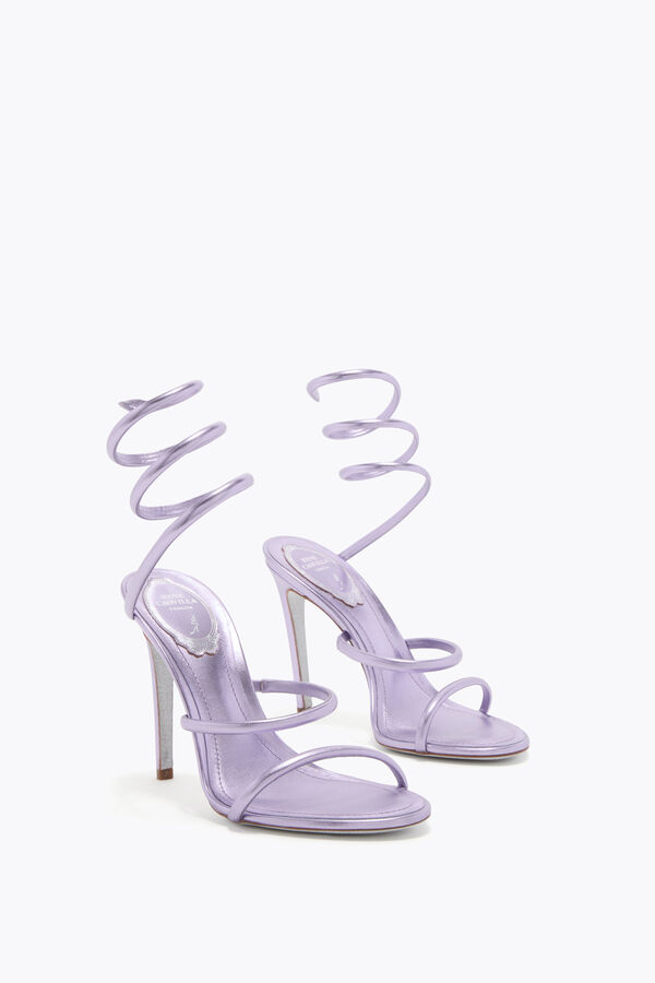 jeweled cleo metallic lila sandale 105 rene caovilla