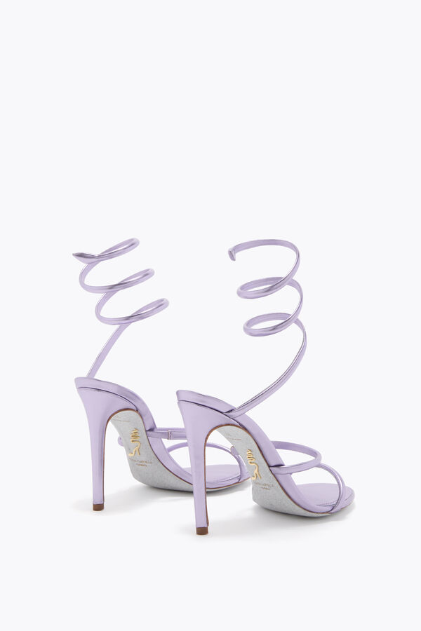 jeweled cleo metallic lila sandale 105 rene caovilla