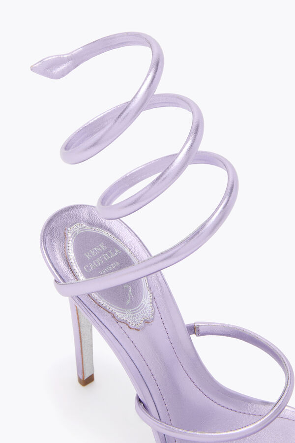 jeweled cleo metallic lila sandale 105 rene caovilla
