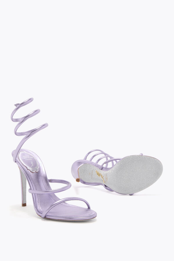 jeweled cleo metallic lila sandale 105 rene caovilla