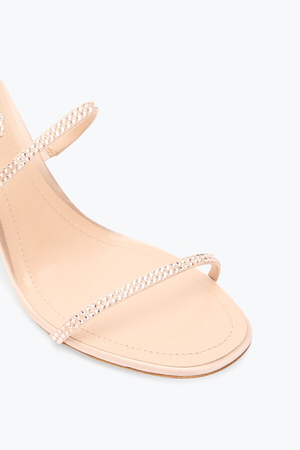 jeweled cleo nude sandale mit seele ferse 80 rene caovilla