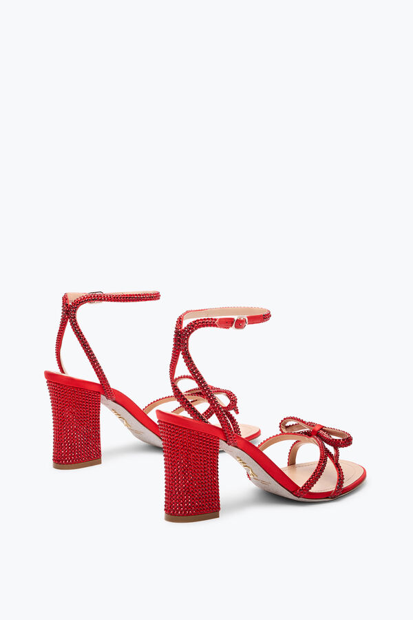jeweled nicole red sandal 80 rene caovilla
