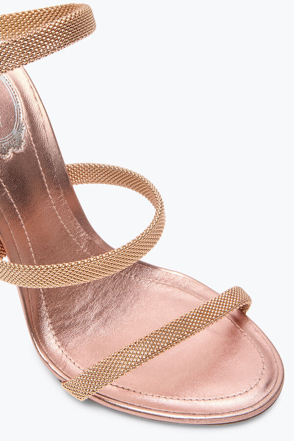 jeweled trigold cleo rose gold sandal 105 rene caovilla