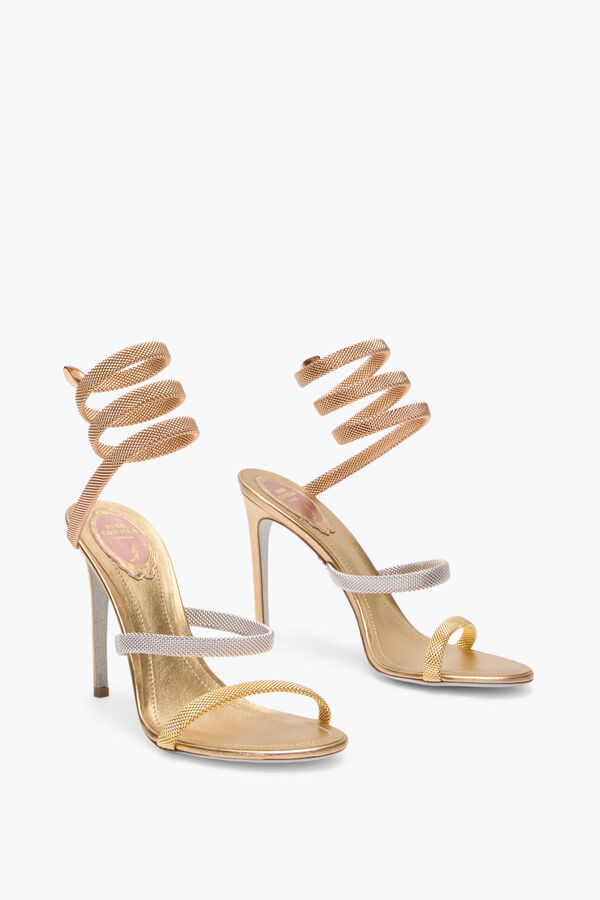 jeweled trigold cleo drei-getönten sandal 105 rene caovilla