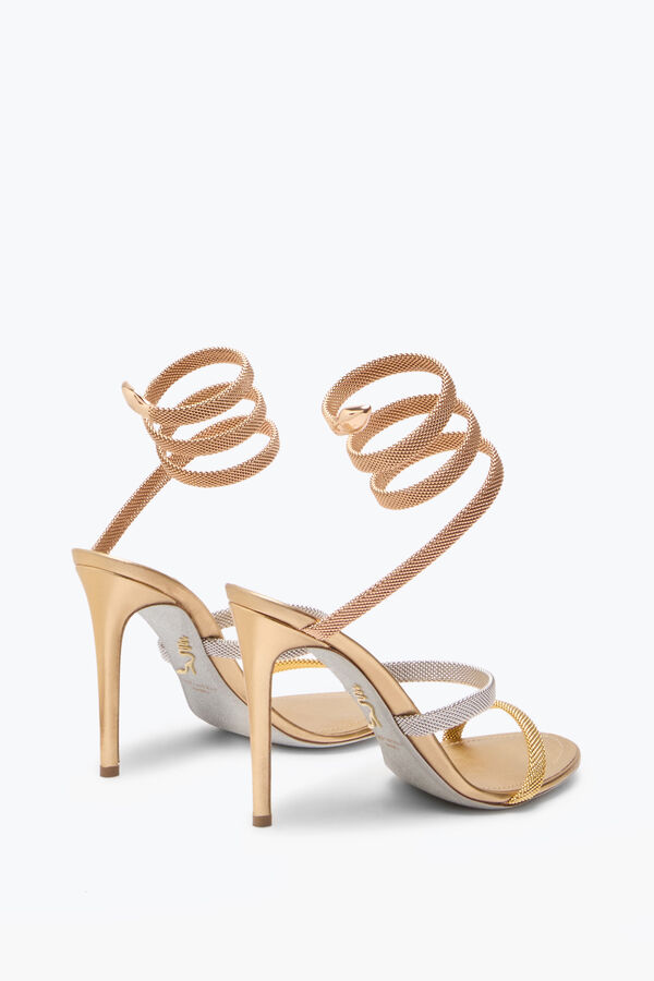 jeweled trigold cleo drei-getönten sandal 105 rene caovilla