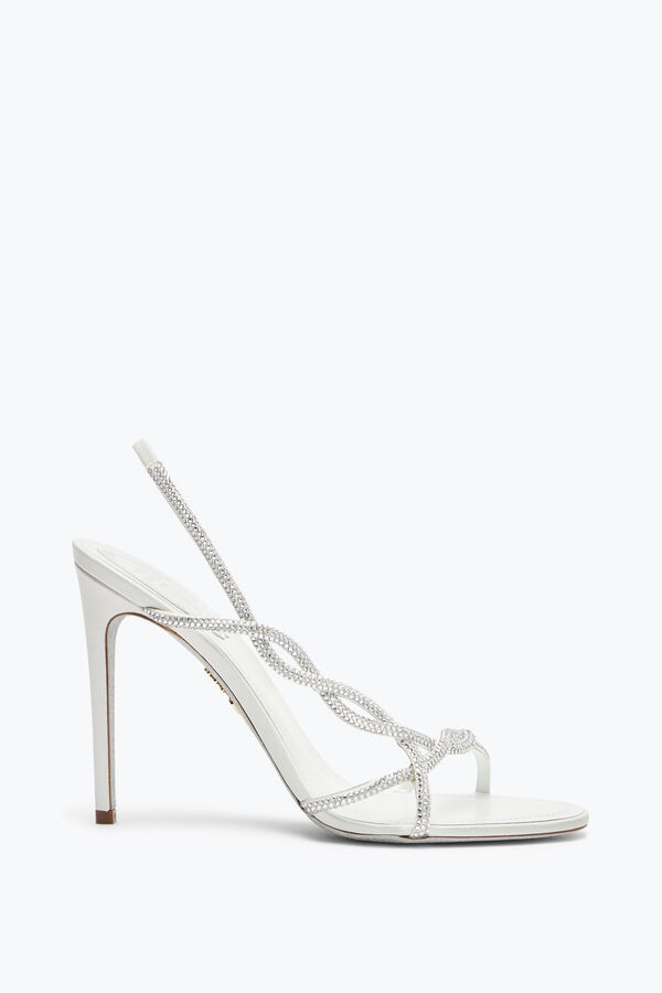 jeweled braid ivory sandal 105 rene caovilla