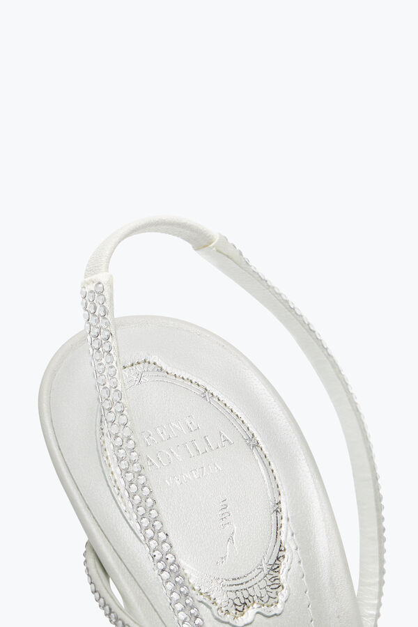 jeweled braid ivory sandal 105 rene caovilla