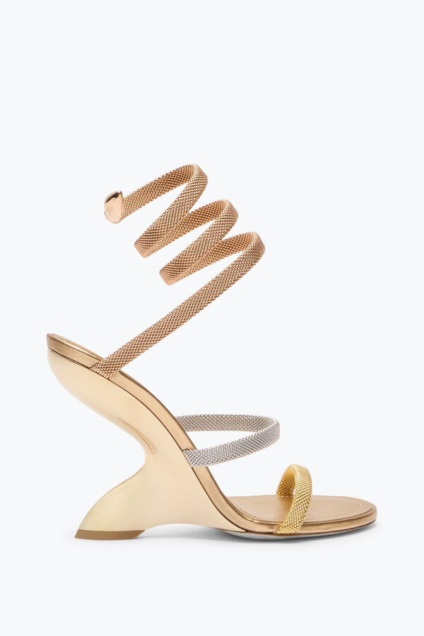 jeweled trigold symphony drei-getönten sandal 105 rene caovilla