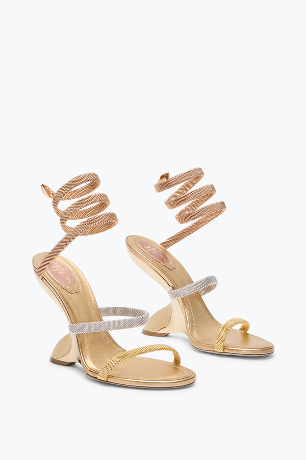 jeweled trigold symphony drei-getönten sandal 105 rene caovilla