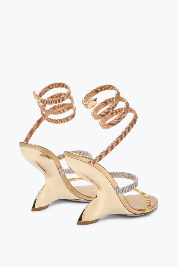jeweled trigold symphony drei-getönten sandal 105 rene caovilla