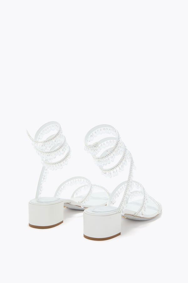 jeweled kronleuchter weiße sandale 40 rene caovilla