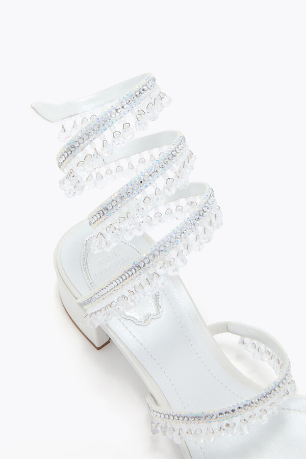 jeweled kronleuchter weiße sandale 40 rene caovilla