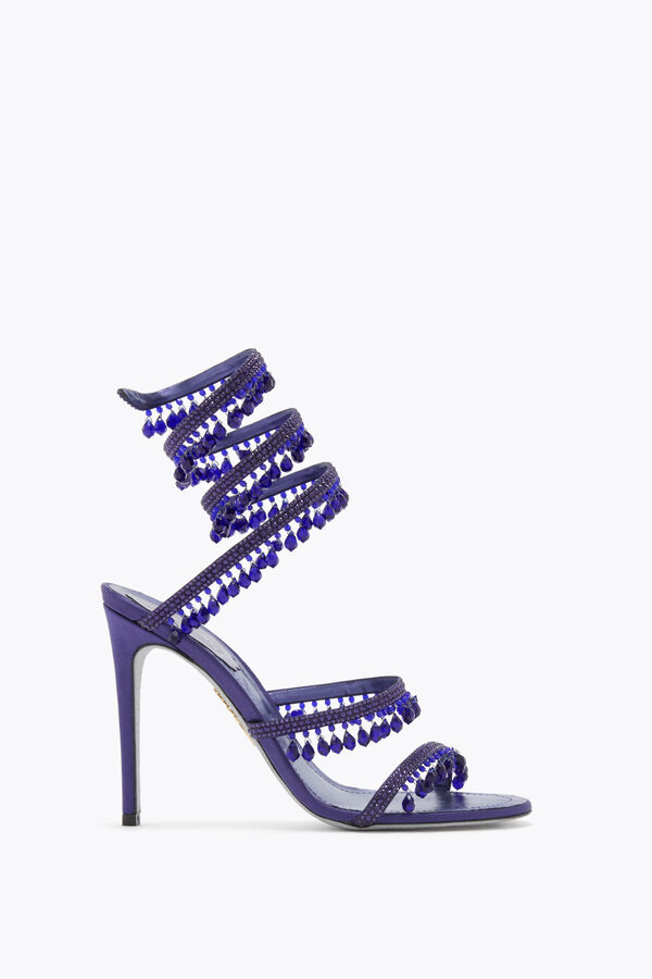 jeweled chandelier purple sandal 105 rene caovilla