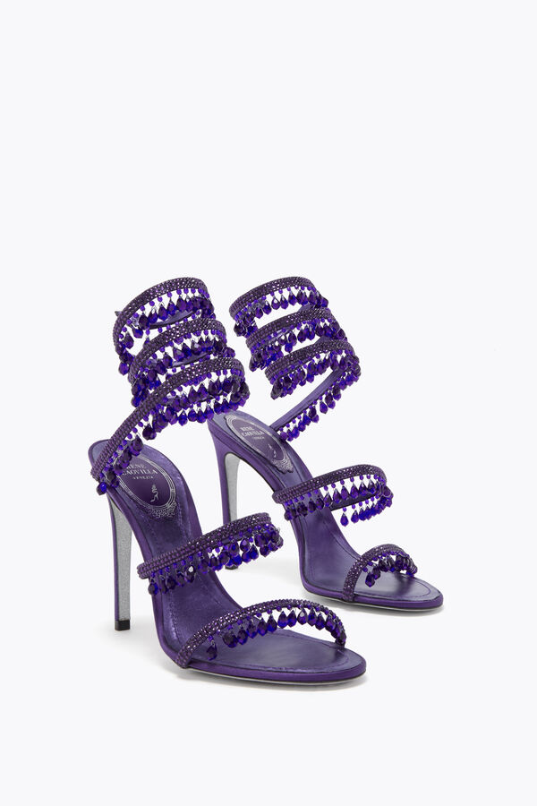 jeweled chandelier purple sandal 105 rene caovilla
