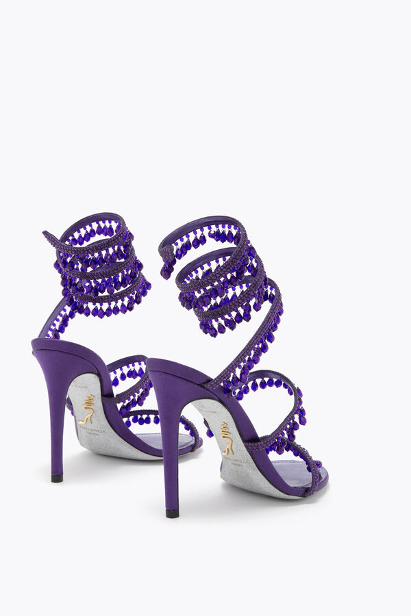 jeweled chandelier purple sandal 105 rene caovilla