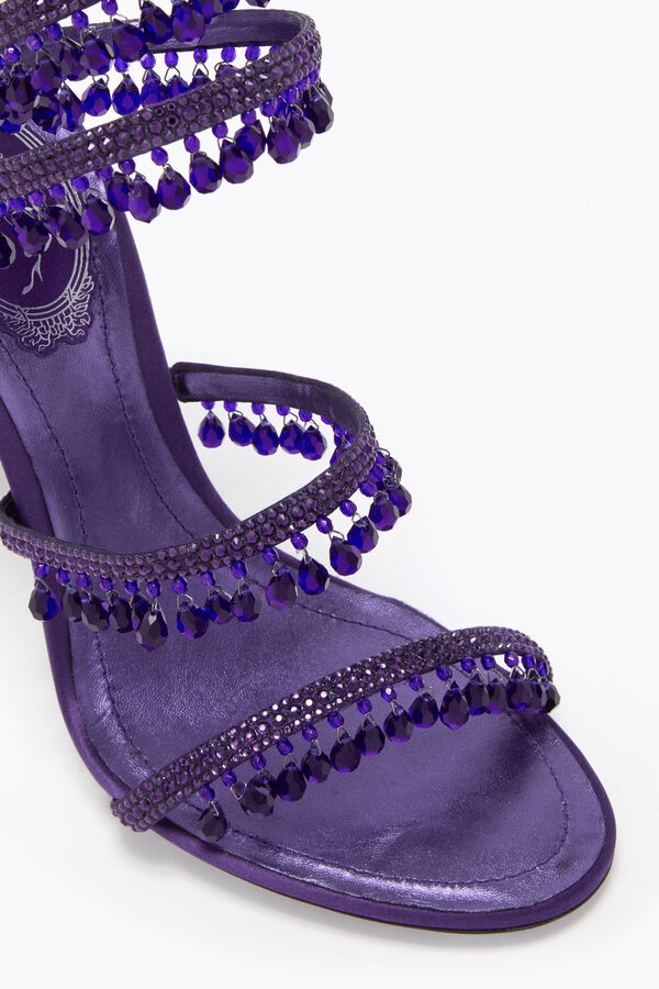 jeweled chandelier purple sandal 105 rene caovilla